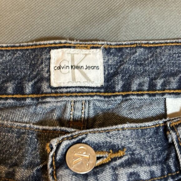Vintage Calvin Klein Jeans Women Sz 9 Bootcut Low Rise Stretch Y2K Denim 1990s - Picture 2 of 8